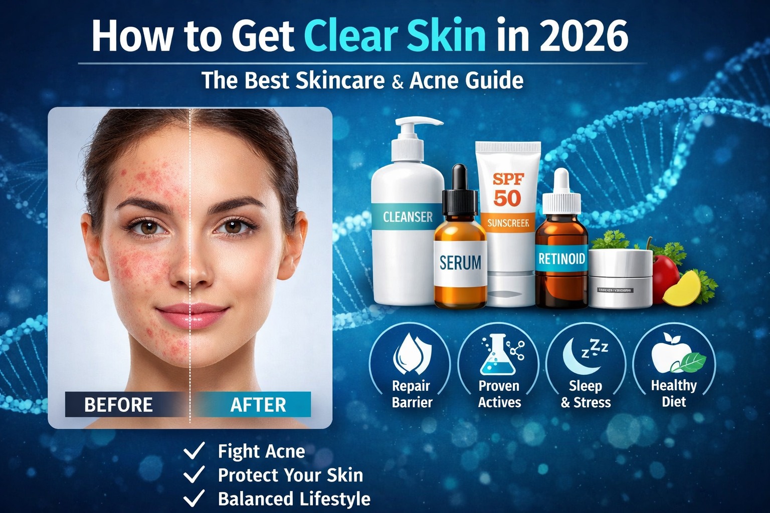 How to Get Clear Skin in 2026: The Best Skincare & Acne Guide