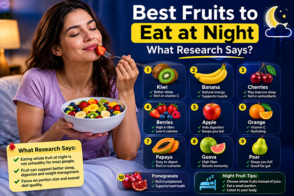 Best Fruits to Eat at Night