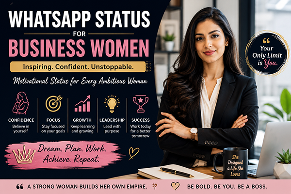 WhatsApp Status for business women